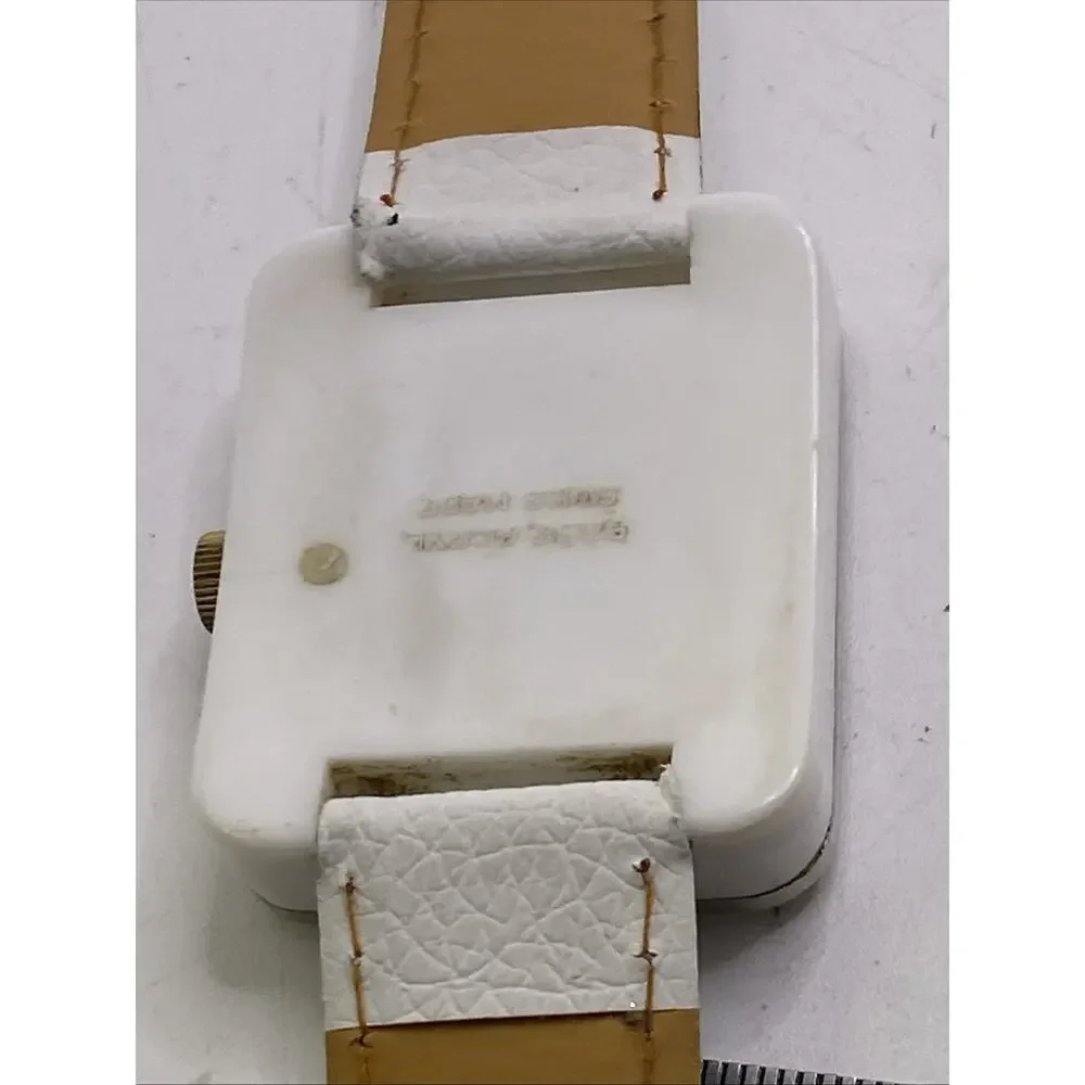 Vintage Rare Acrylic Swiss Made Nast Mechanical Watch Works Running